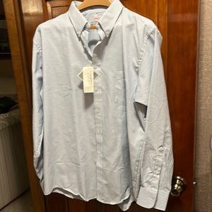 Vintage Mark Twain Mens XL Adult Wrinkle Free long sleeve dress Shirt. NWT